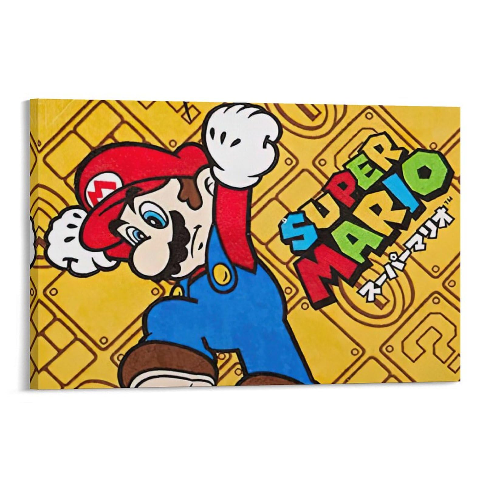 Amazon.co.jp: 任天堂 マリオ 壁画 キャンバス絵画 アートパネル 現代